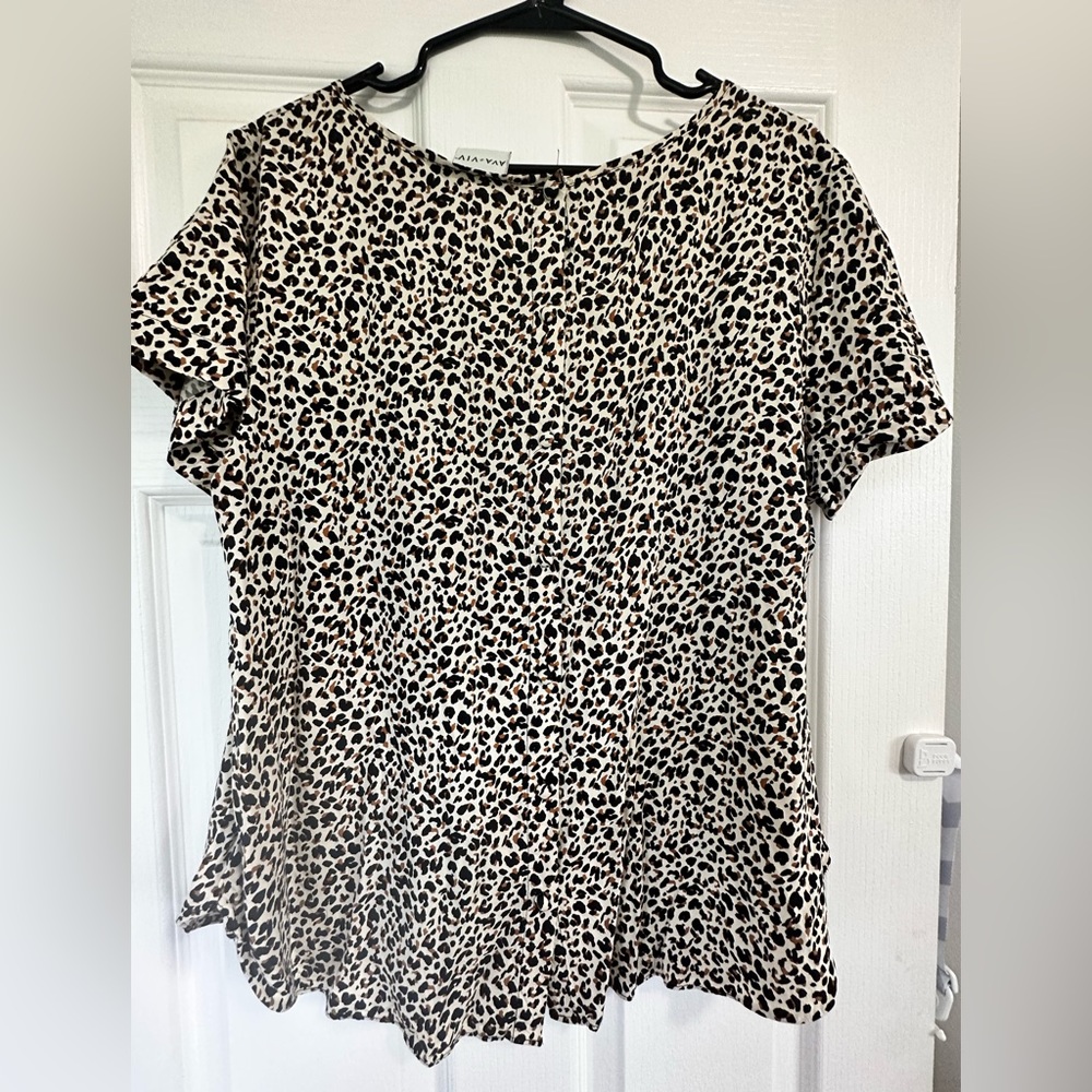 Animal print blouse